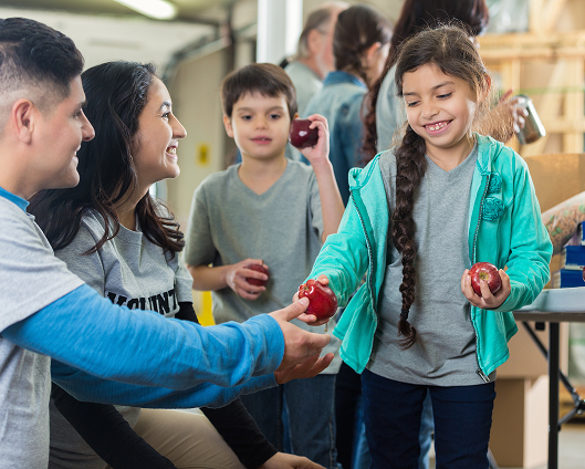 Youth sharing for at the school event.