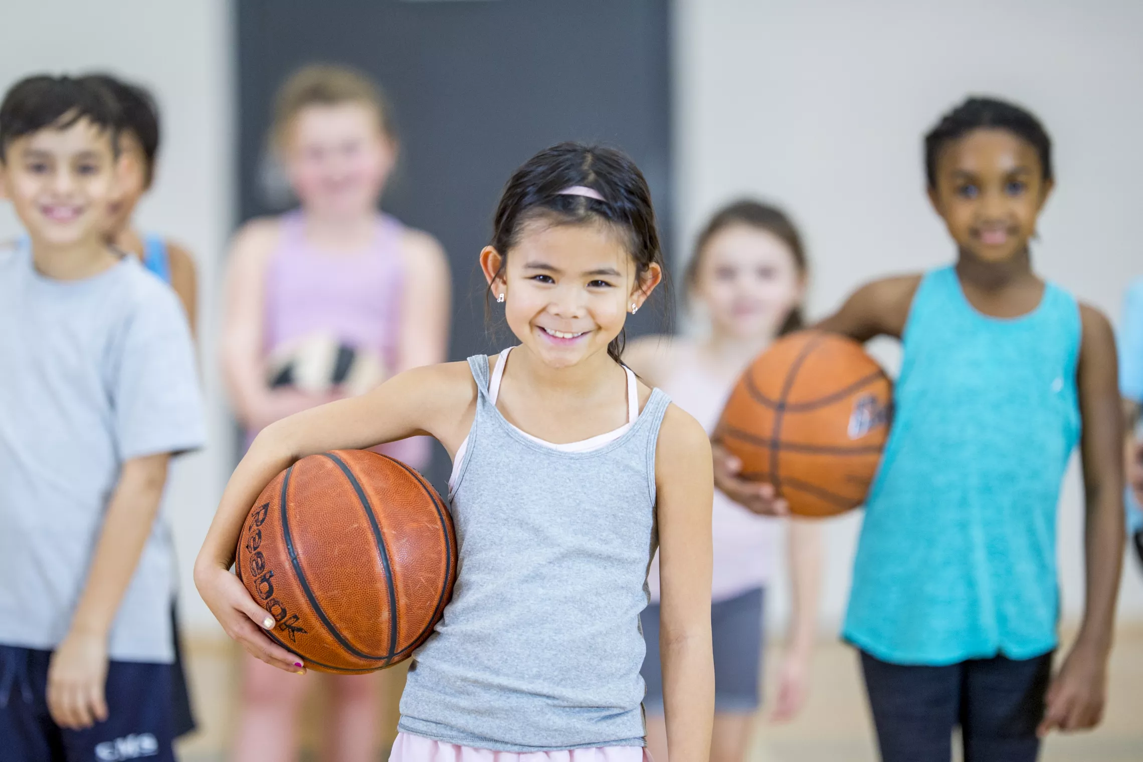 Girl Playing Basketball